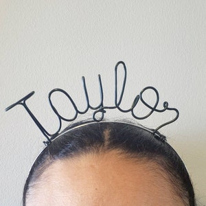 Custom name headband, name headband, party headband, birthday party headband, custom headband, custom hair Accessories, name tiara image 6