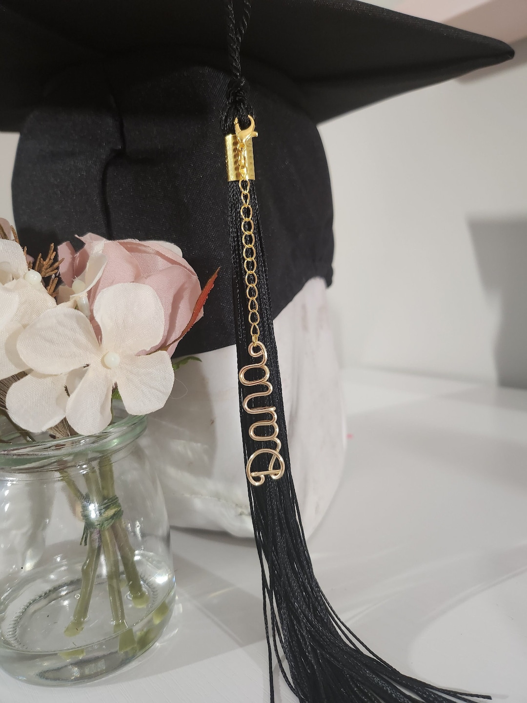 Graduation Cap Tassel Charm, Custom Graduation Hat, 2024 Graduation