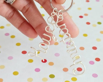 Custom Name Keychain, custom name keychain, Name keychain, Purse charm, Keychain, custom keychain, rose gold keychain, keychain charm