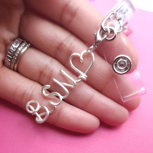 RN badge charm, badge reel, badge charm, nurse badge reel, nurse accessories, badge reel charm, badge reel charms, BSN badge charm