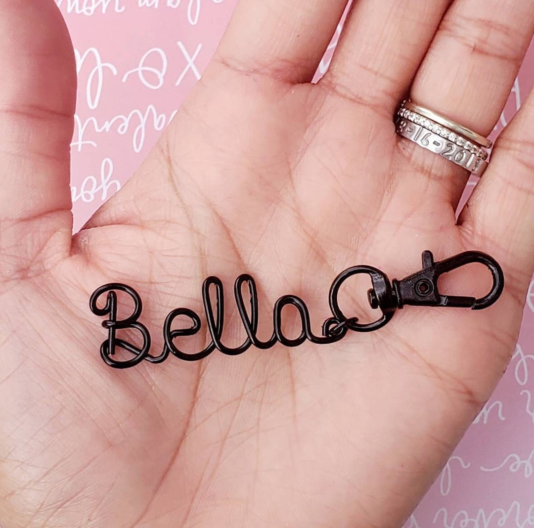 Custom Name Keychain, Name Keychain, Purse Charm, Custom Keychain