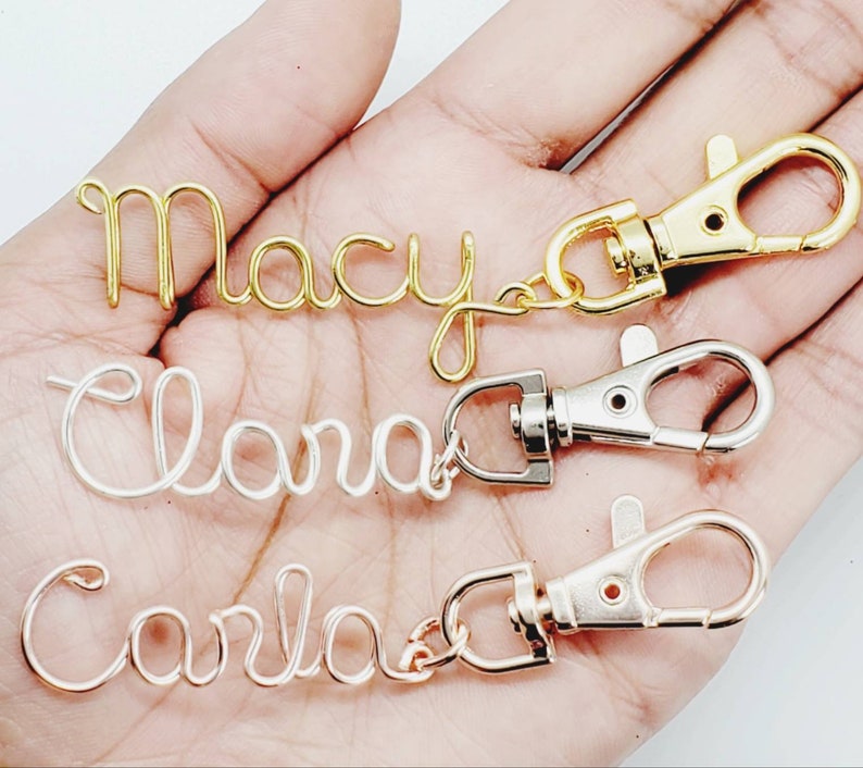 Personalized gold name Keychain for women, sweet sixteen gift for girls, first car gifts, any name, name, custom name rose gold keychain image 1