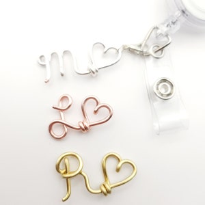 Custom badge charm, custom initial badge reel, badge charm, nurse badge reel, badge reel charm, badge topper, badge reel, badge accessories