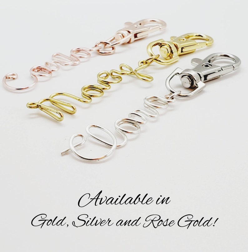 Personalized gold name Keychain for women, sweet sixteen gift for girls, first car gifts, any name, name, custom name rose gold keychain image 7