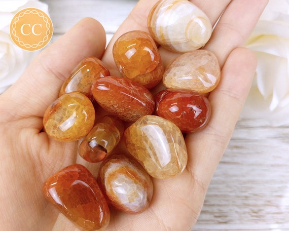 Botswana agate 25-30mm with free organza bag and crystal information card