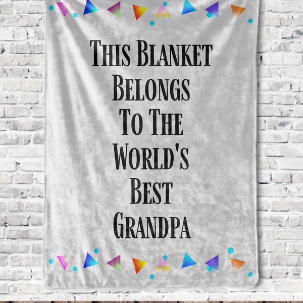 Grandpa to Granddaughter Blanket Etsy