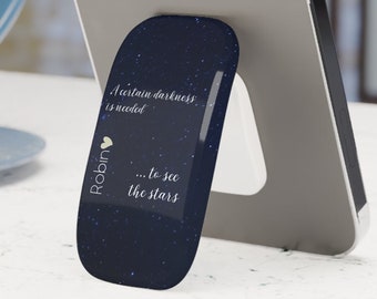 Personalized Inspirational Stars Cell Phone Grip Stand, Custom Name Smartphone Holder, Customizable Cellphone Stand, Smartphone Accessory