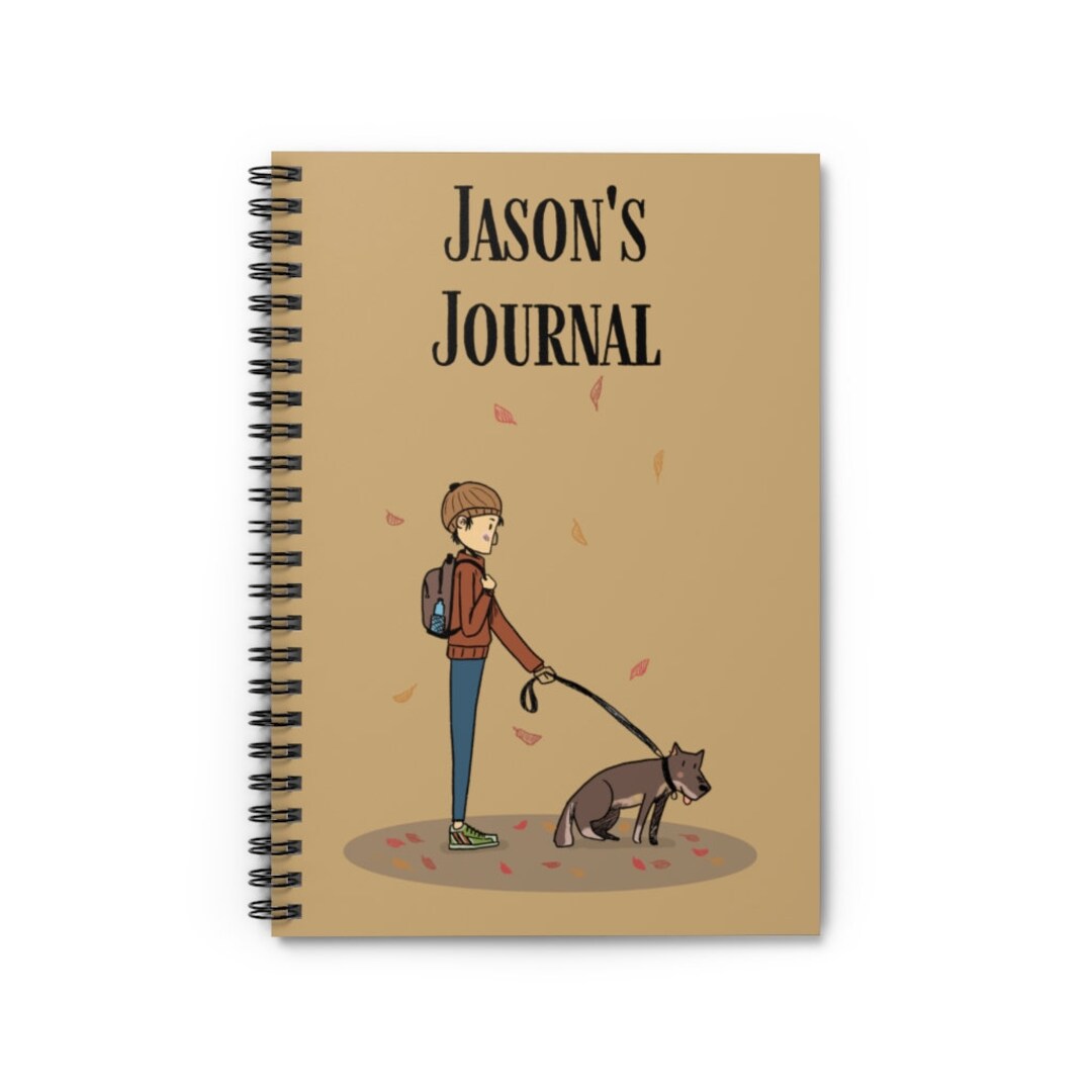 Personalized Dog Training Journal Leaves Falling Autumn Etsy UK