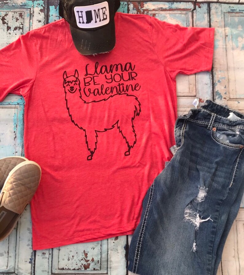 Valentine/'s Day shirt Llama T-shirt Llama Valentine/'s Day shirt Llama shirt