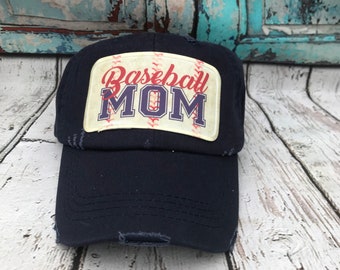Baseball Mom Hat | Baseball Hat | Vintage Baseball hat | Sports Mom Hat