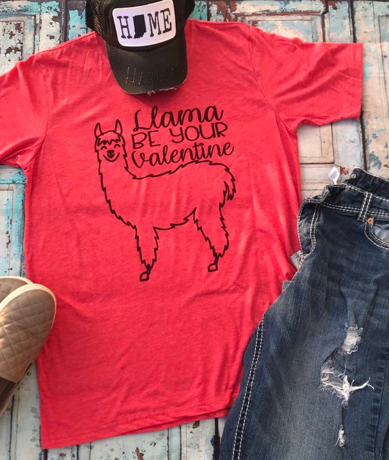 Valentine/'s Day shirt Llama T-shirt Llama Valentine/'s Day shirt Llama shirt