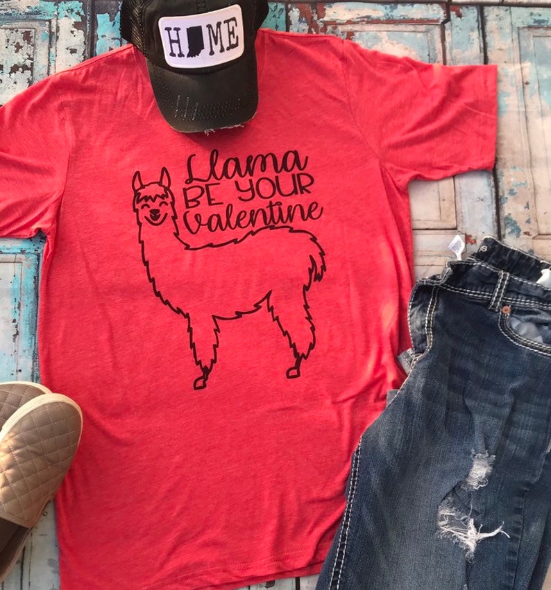 Valentine/'s Day shirt Llama T-shirt Llama Valentine/'s Day shirt Llama shirt
