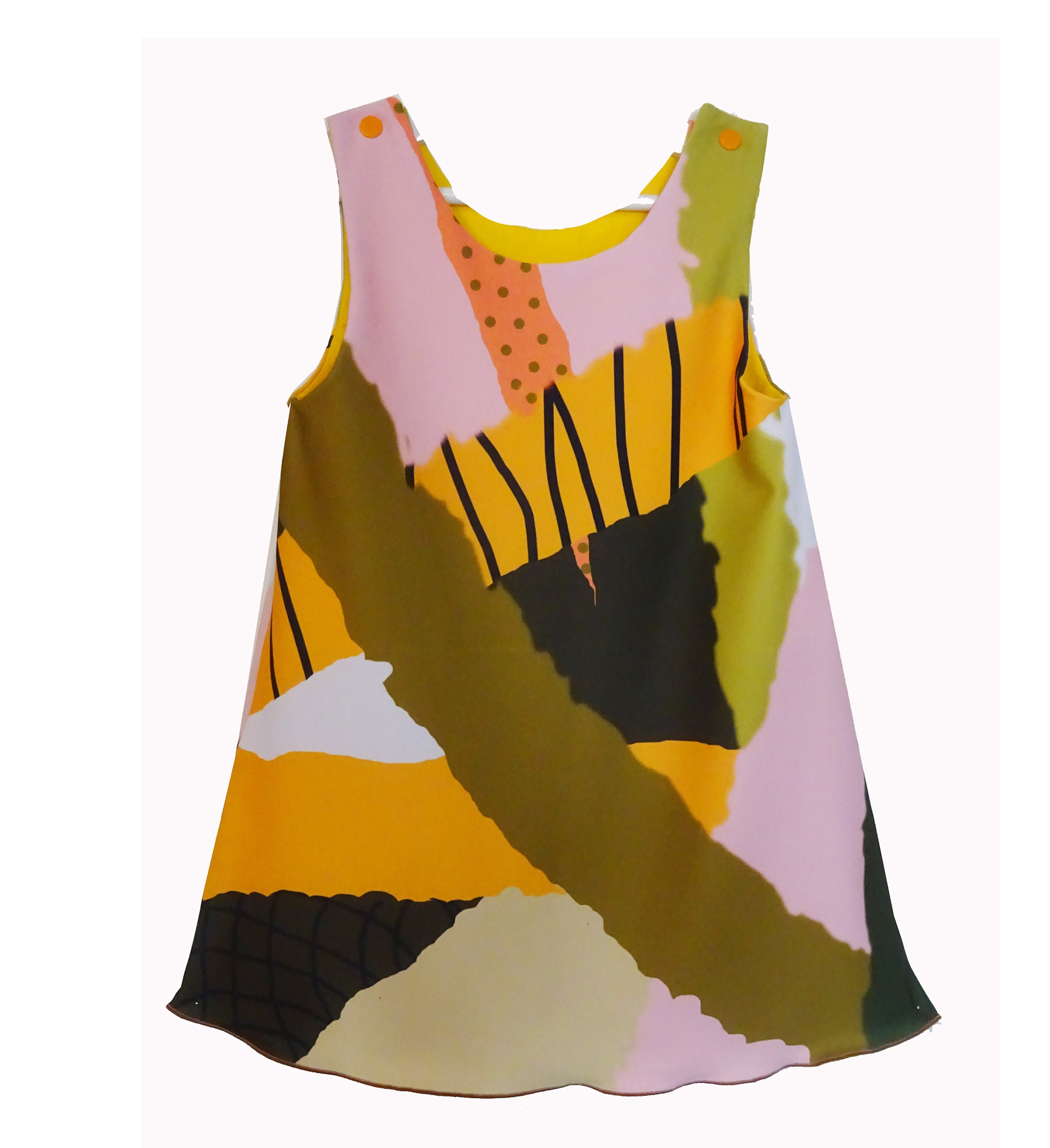 Trapeze dress PITCHOUNETTE SAFARI pattern