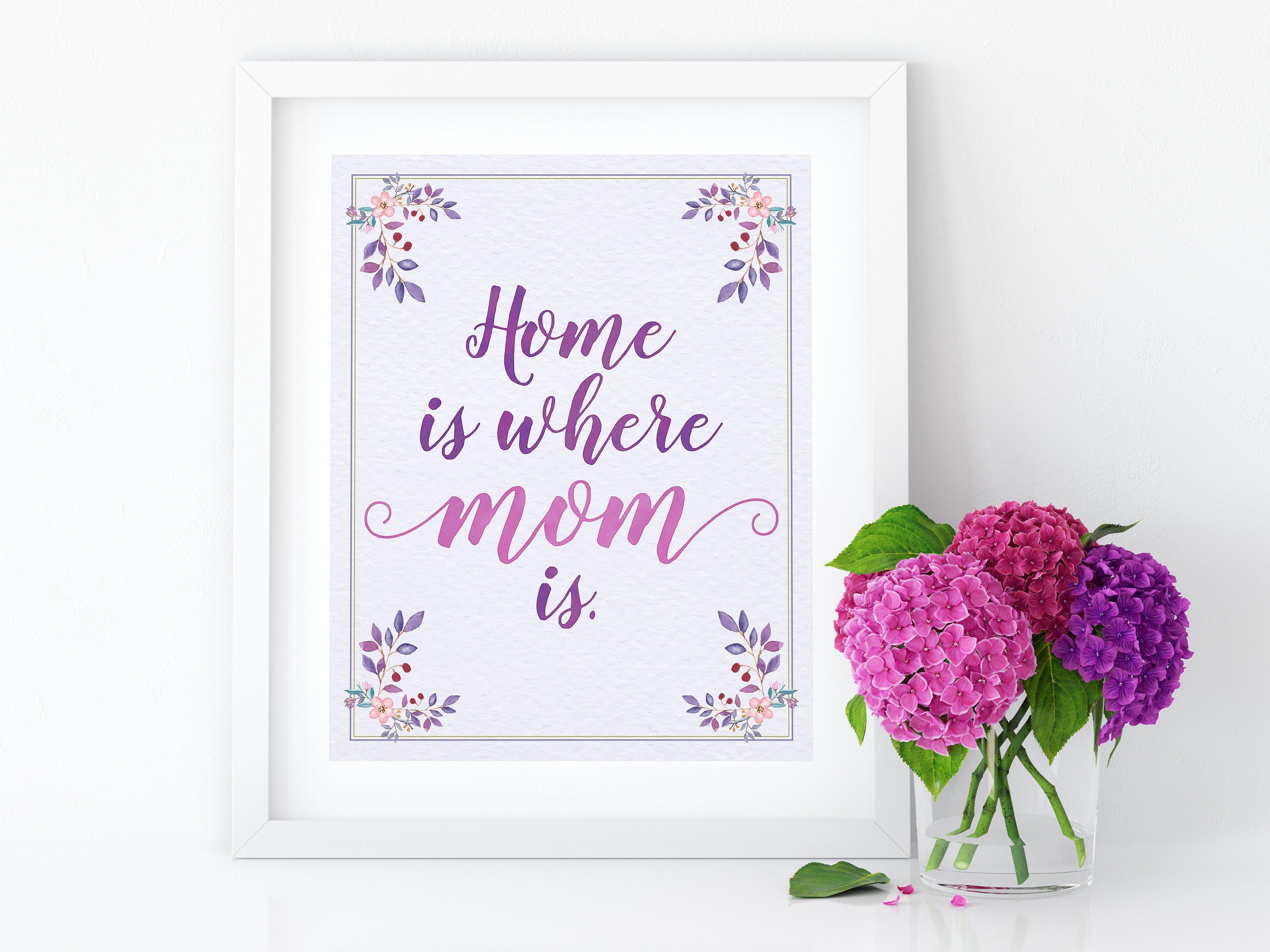 Home is Where Mom Is, Instant Download, Digital File, Wall Decoration