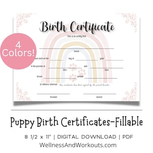 Geboorteakte puppy pdf, geboorteakte huisdier, bewerkbare formulieren fokker honden, pdf direct te downloaden, worpgegevens voor hond, kitten en kat