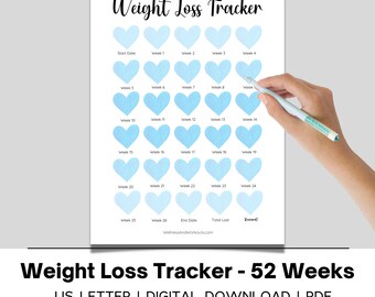 Weight Loss Journal, Weight Loss Tracker, Weight Loss Chart, Weight Loss Planner, Fitness Tracker, Weightloss Tracker, Weightloss Printable