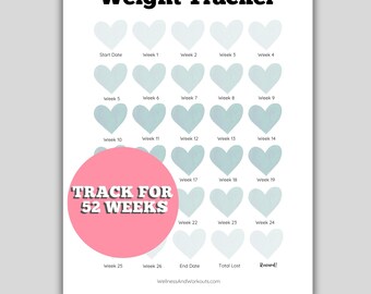 Weight Loss Journal, Weight Loss Tracker, Weight Loss Chart, Weight Loss Planner, Fitness Tracker, Weightloss Tracker, Weightloss Printable
