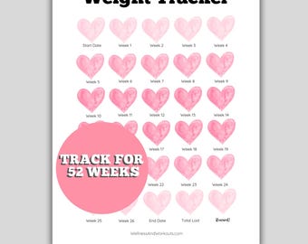 Weight Loss Journal, Weight Loss Tracker, Weight Loss Chart, Weight Loss Planner, Fitness Tracker, Weightloss Tracker, Weightloss Printable