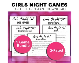 Girls Night Games, Girls Night Out Games, Girl Night Games, Games for Girls, Ladies Night Games, Ladies Day Games, Girls Retreat Games