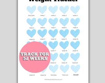 Weight Loss Journal, Weight Loss Tracker, Weight Loss Chart, Weight Loss Planner, Fitness Tracker, Weightloss Tracker, Weightloss Printable