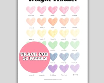 Weight Loss Journal, Weight Loss Tracker, Weight Loss Chart, Weight Loss Planner, Fitness Tracker, Weightloss Tracker, Weightloss Printable