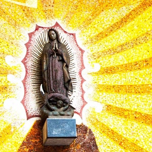 Virgen de Guadalupe statue in Lourdes, France