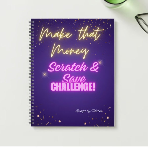 Make That Money Scratch &Save Challenge, Mothers Day gift, Scratch off Saving Challenge book, Savings Challenge book