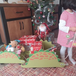 Spielzeugkiste für Kinder - Set aus 2 Aufbewahrungsboxen mit Rollen - Spielbox für das Kinderzimmer - Praktische Spielzeugaufbewahrung