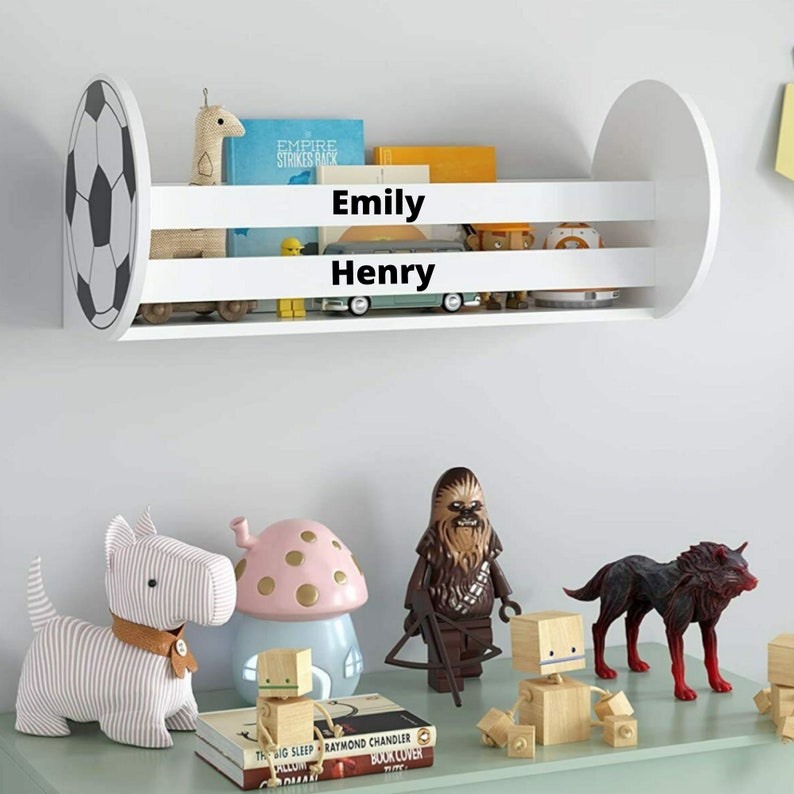 Personalized Kids Wall Shelf Kids Bookcase Kids Shelf Wall Etsy