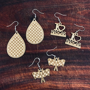 NASCAR Racing Earrings