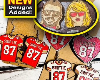 Kansas City Chiefs “Swiftie” earrings!