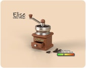 Dollhouse Coffee Grinder, 3D Printable Miniature (STL File)