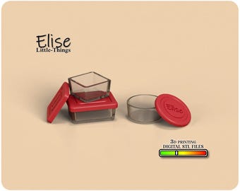 Dollhouse Food Containers, 3D Printable Miniatures (STL Files)