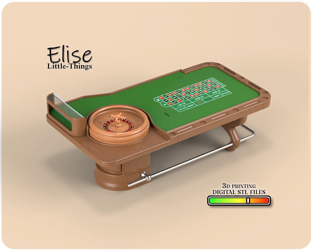 1:12 Scale Dollhouse Casino Roulette Wheel Table Kit (STL File) - Etsy