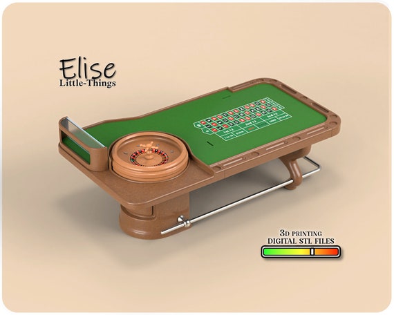 1:12 Scale Dollhouse Casino Roulette Wheel Table Kit (STL File) - Etsy
