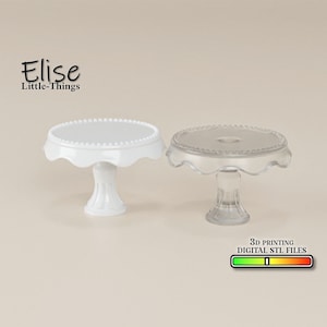 1:12 Cake stand, 3D Printable Dollhouse Decor, High Quality STL Files for 3D Printing Miniature