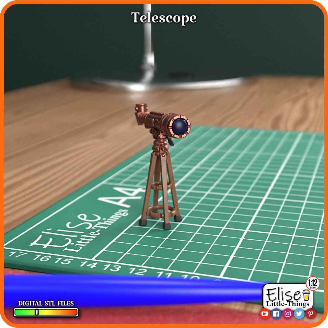 Foldable Dollhouse Zerodeko 1:12 Scale Dollhouse Microscope, Realistic ...