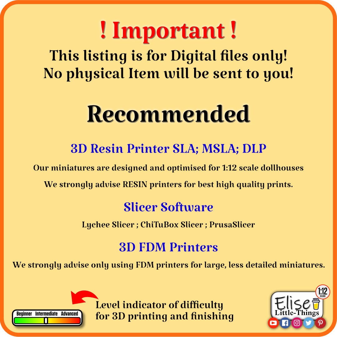 1:12 Sweet and Sticky A High Quality STL File for 3D Printing - Etsy