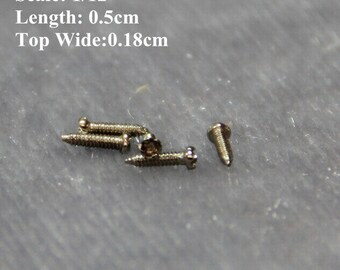 12 1:12 scale Hardware Brass Plated 4mm x 9mm Eye Screws