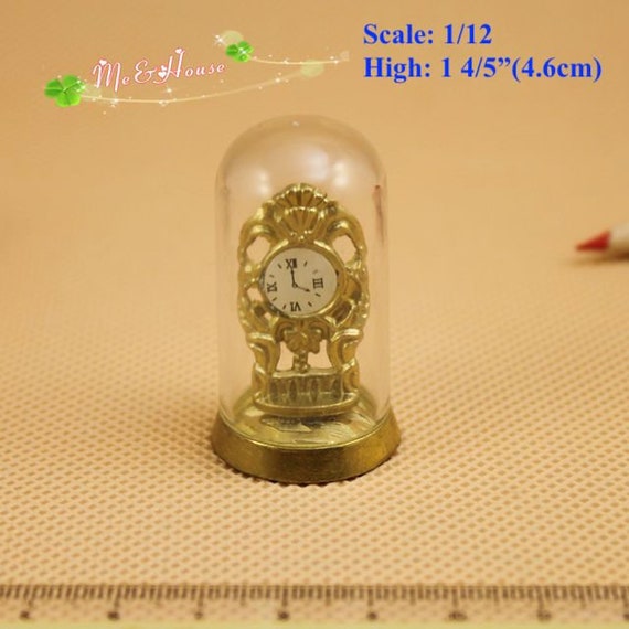 1:12 Scale Non Working Dome Clock Dolls House Miniature Accessory