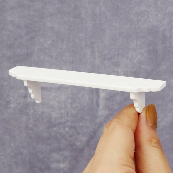 1:12 Scale Dollhouse Miniatures Display Shelf Wall Shelf White