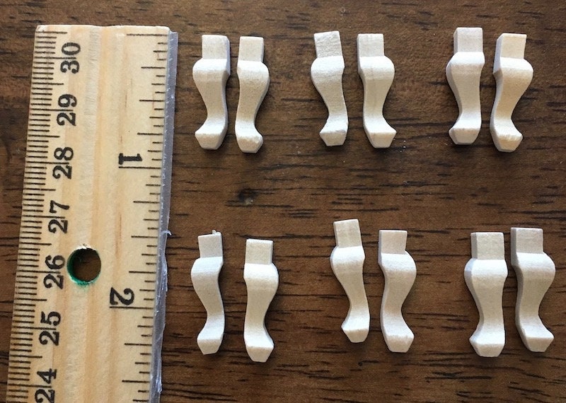 Airads Dollhouse DIY 112 Miniature Chair Leg Furniture Spare Etsy UK