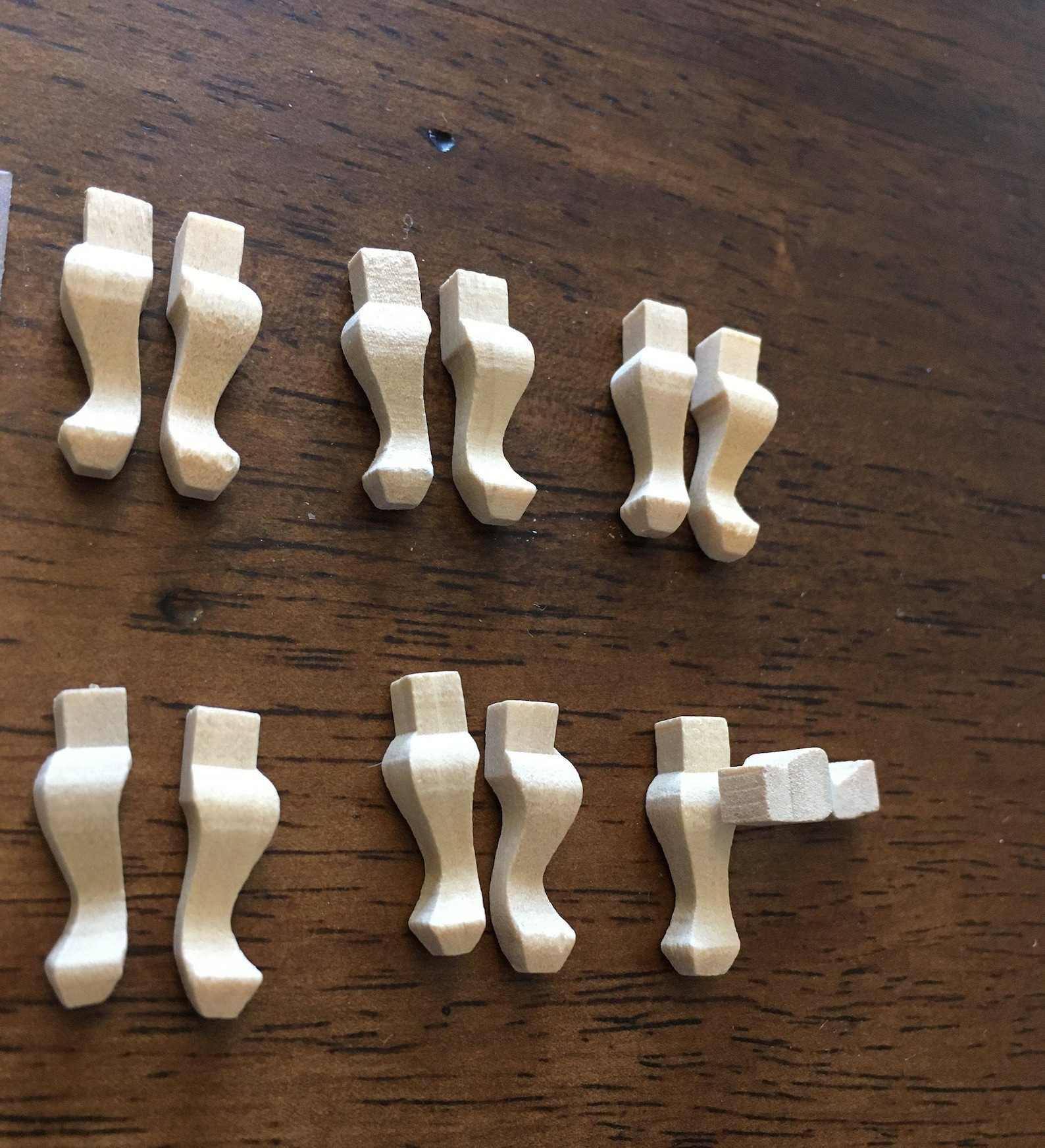 DIY 112 Scale Dollhouse Miniature Chair Leg Furniture Spare Etsy