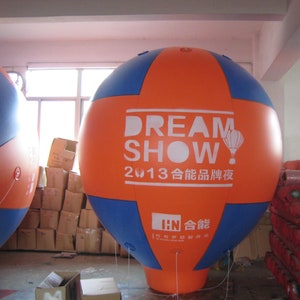AirAds Balloons 7FT (2.1M) Inflatable Hot Air Balloon Replica Giant Promotion Holiday Balloons; Event Helium Balloons; Free Logo