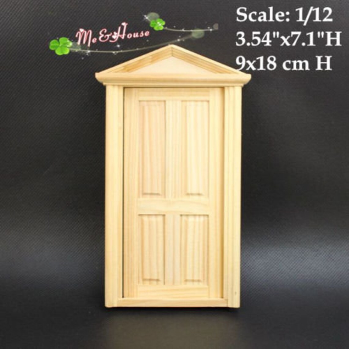 DIY 1/12 Scale Dollhouse Miniature Greek Wood Revival 4 Panel Etsy