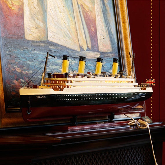 Sale 31 39 Rms Titanic Model Ship With Interior Light Wooden Cruise Ship Exquisite Quality Great Holiday Present Gift Ready To Display
