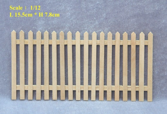 diy miniature picket fence