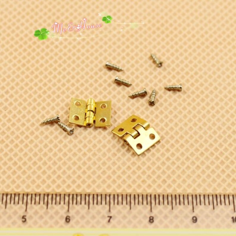 DIY 112 Scale Dollhouse Miniature Furniture Hinge Set L Etsy