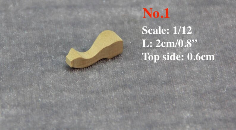 AirAds Dollhouse DIY 1:12 scale dollhouse accessories Miniature Chair Leg Furniture Spare Parts/LOT 8-12 pcs image 2