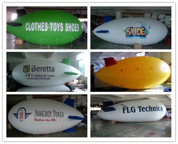 5M 16ft Giant Inflatable Advertising Blimp /Flying Helium Balloon/Free Logo t 